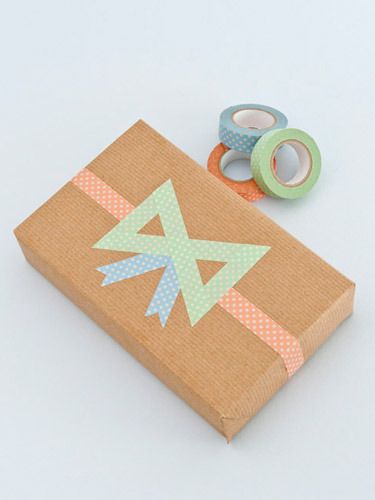 paquet cadeau washi tape 